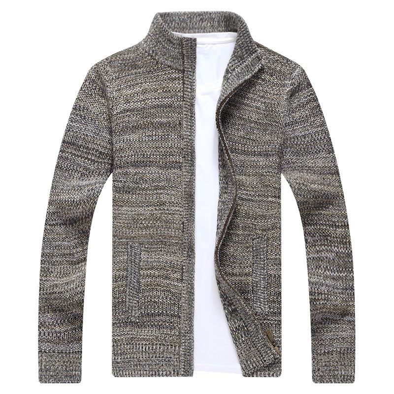 Trøjer Herre Ungdomsstandkrave Casual Sweater