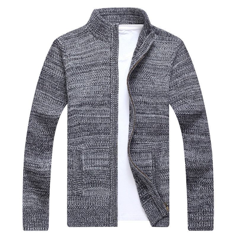 Trøjer Herre Ungdomsstandkrave Casual Sweater