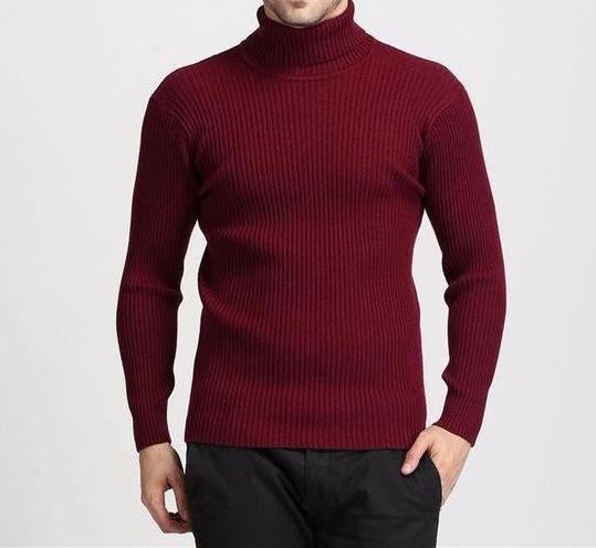 Trøjer Herre Vinter Tyk Varm 100% Cashmere Sweater