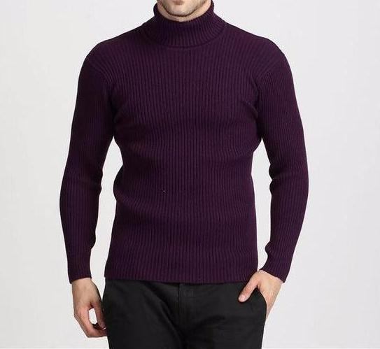 Trøjer Herre Vinter Tyk Varm 100% Cashmere Sweater