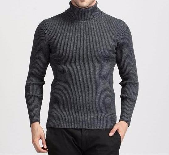 Trøjer Herre Vinter Tyk Varm 100% Cashmere Sweater