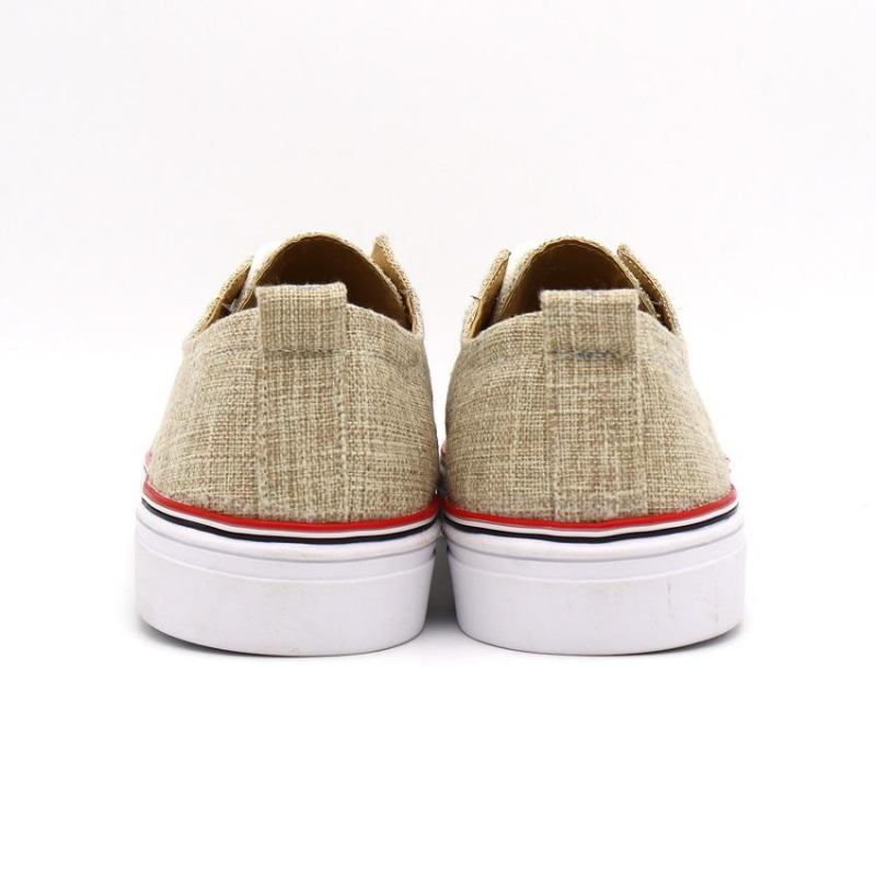 Canvas Linen Flats Casual Sko