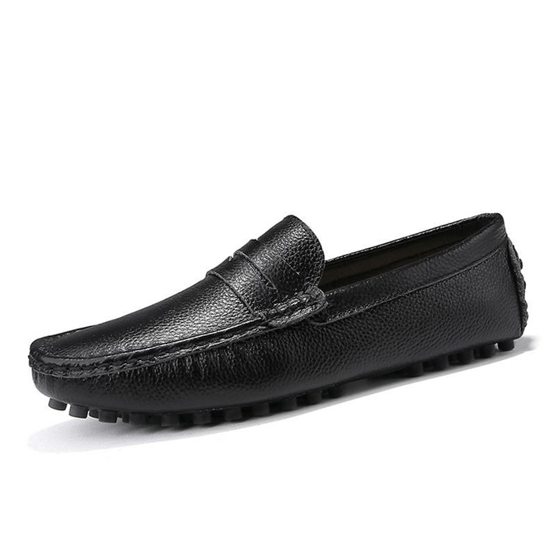 Casual Sko Herre Loafers I Ægte Læder Med Pigge