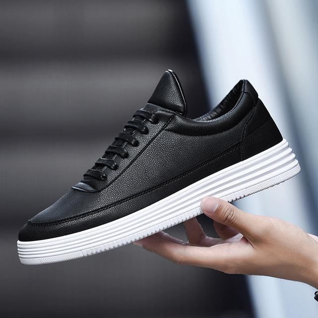 Herre Casual Sko Casual Læder Tenis Sneakers