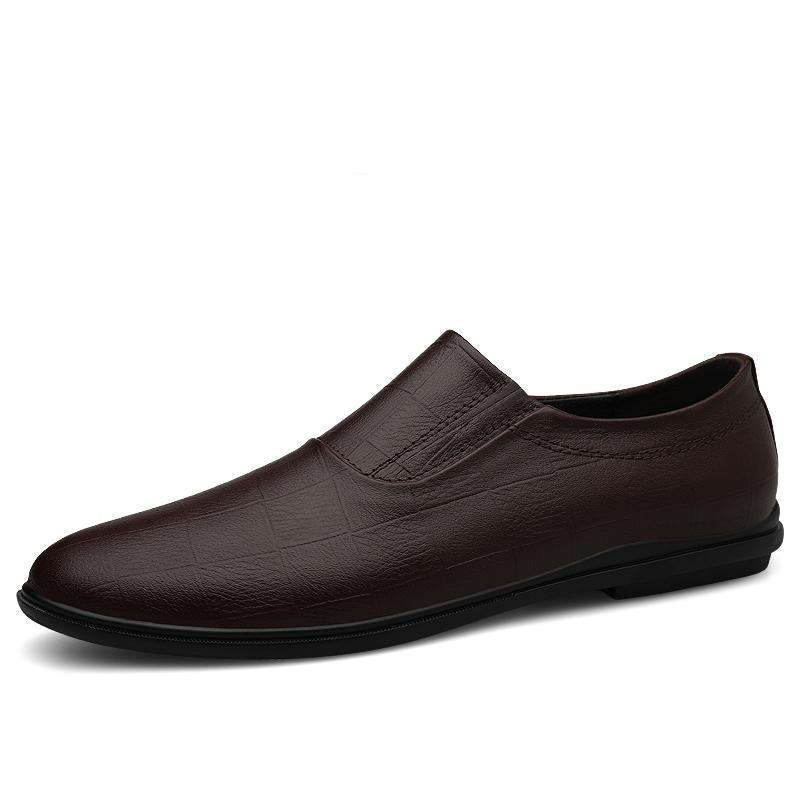 Herre Casual Sko Slip Loafers I Læder