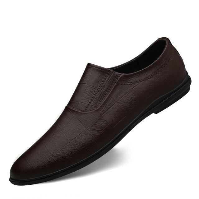 Herre Casual Sko Slip Loafers I Læder