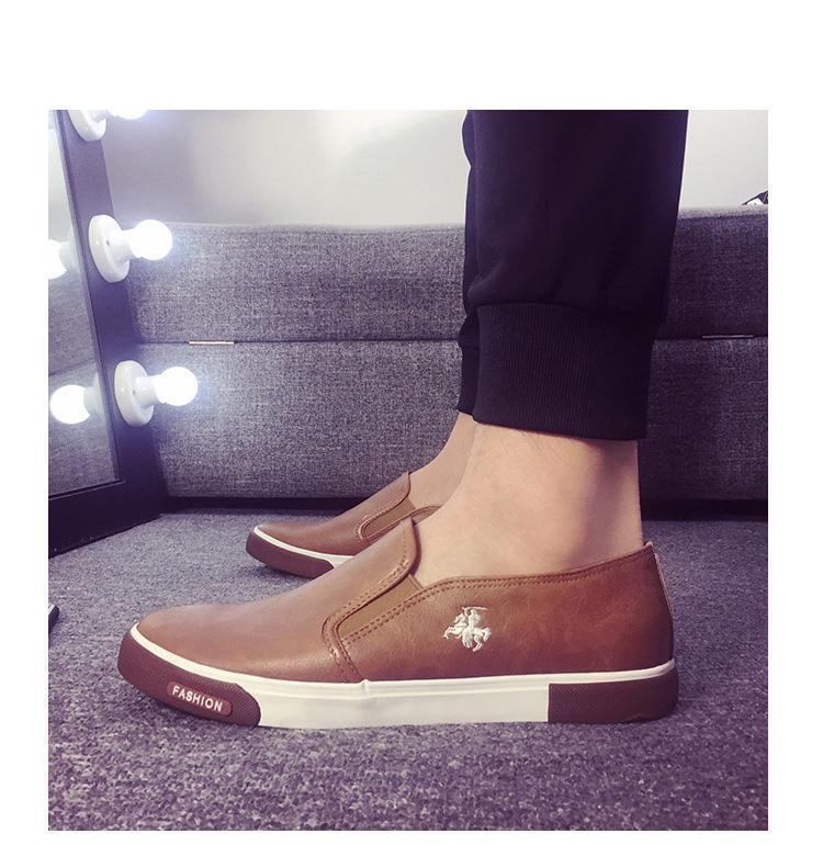 Læder Casual Sko Herre Flats Loafers