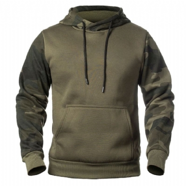 Herre Hættetrøjer Army Tactical Camouflage Fleece-hættetrøje