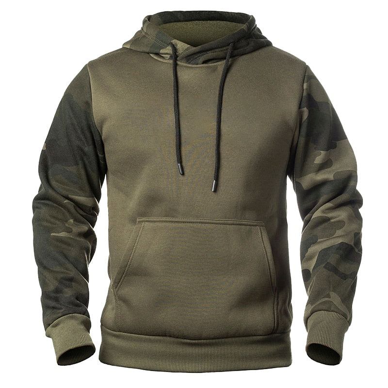 Herre Hættetrøjer Army Tactical Camouflage Fleece-hættetrøje