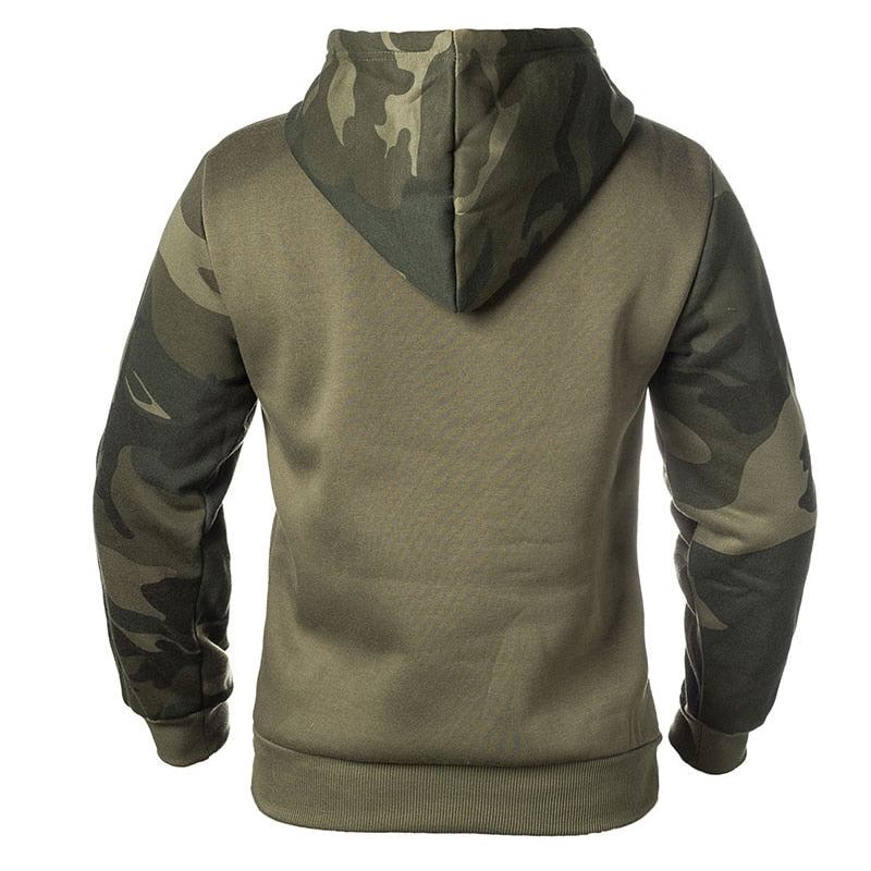 Herre Hættetrøjer Army Tactical Camouflage Fleece-hættetrøje