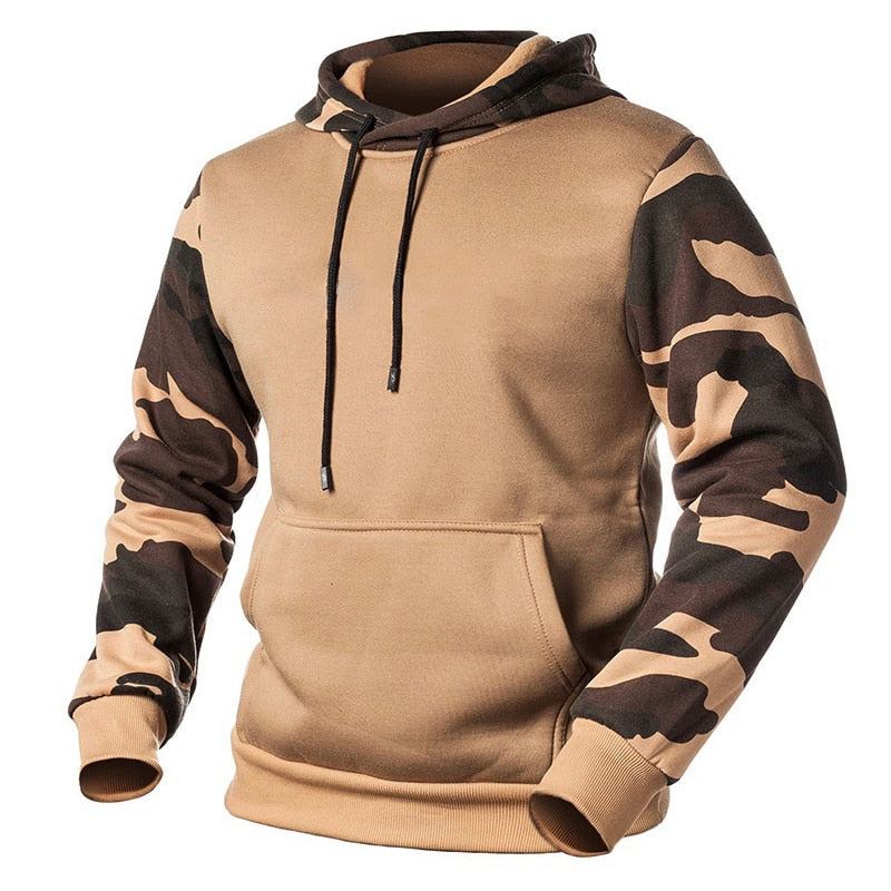 Herre Hættetrøjer Army Tactical Camouflage Fleece-hættetrøje