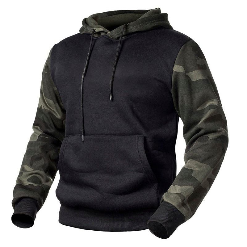 Herre Hættetrøjer Army Tactical Camouflage Fleece-hættetrøje