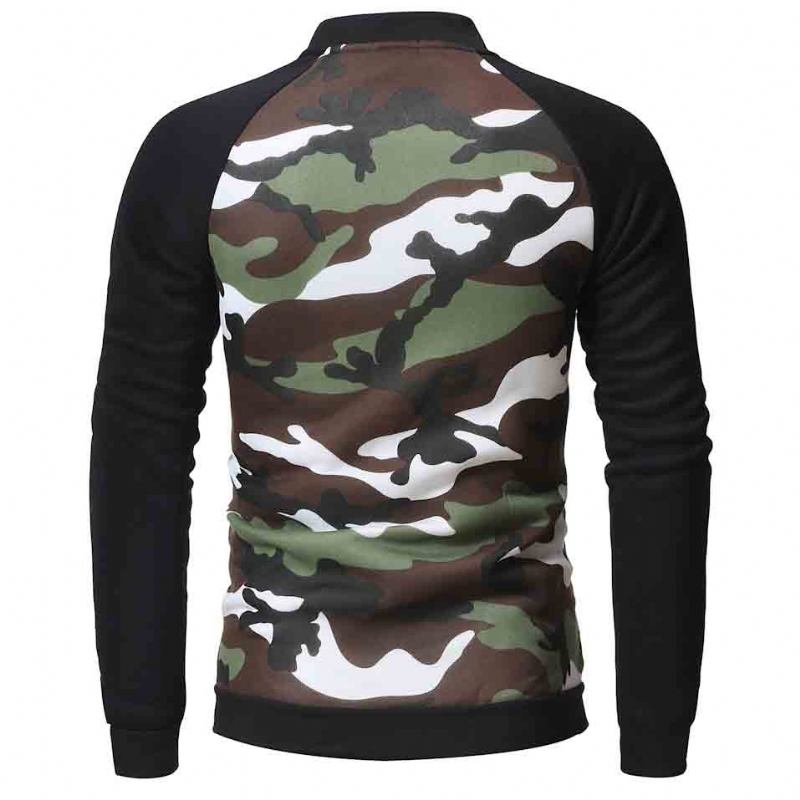 Herre Hættetrøjer Camo Sweatshirt I Efterårsstil