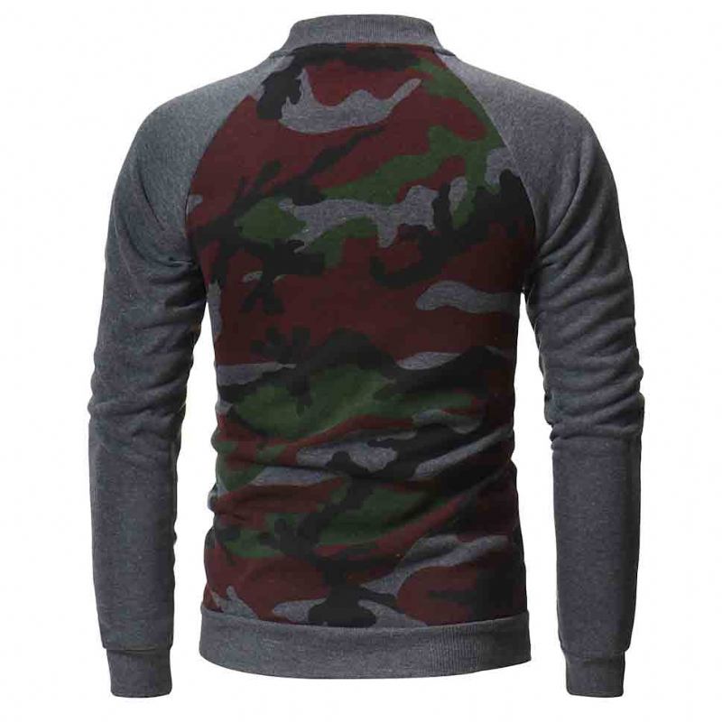 Herre Hættetrøjer Camo Sweatshirt I Efterårsstil