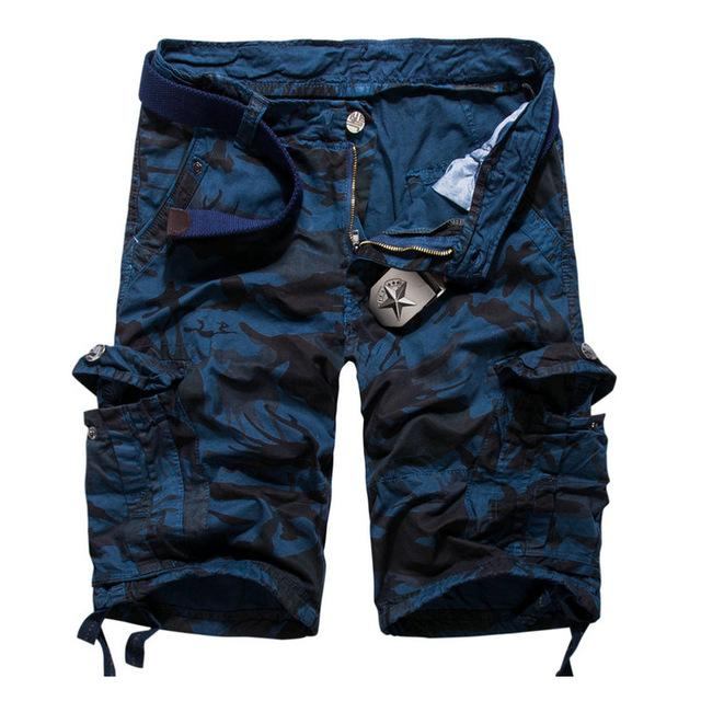 Camouflage Bomulds Cargo Shorts