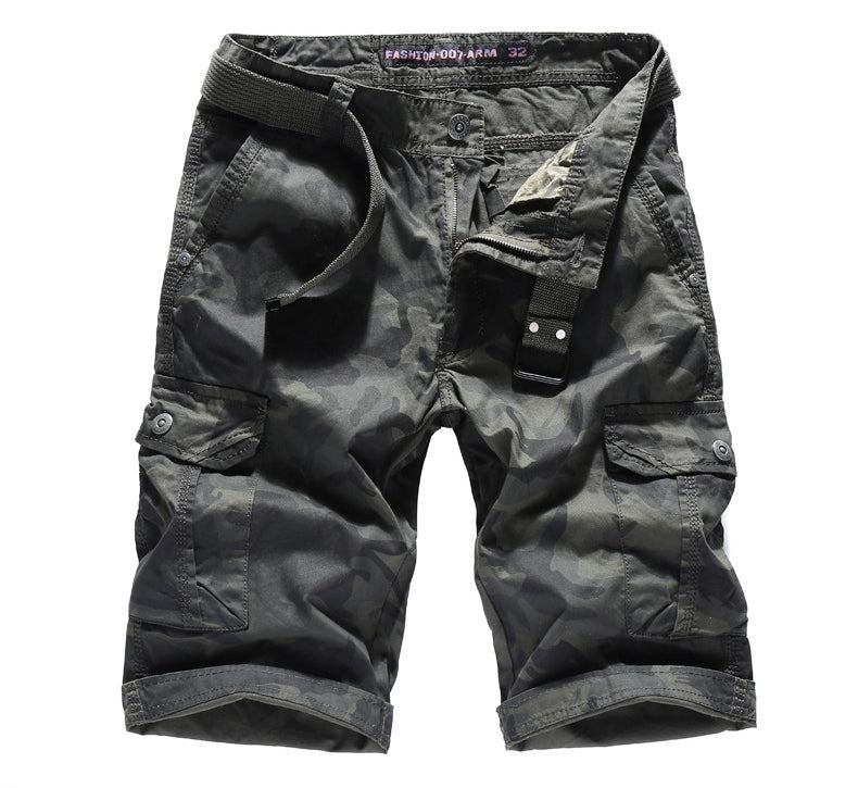 Camouflage Cargo Cotton Shorts