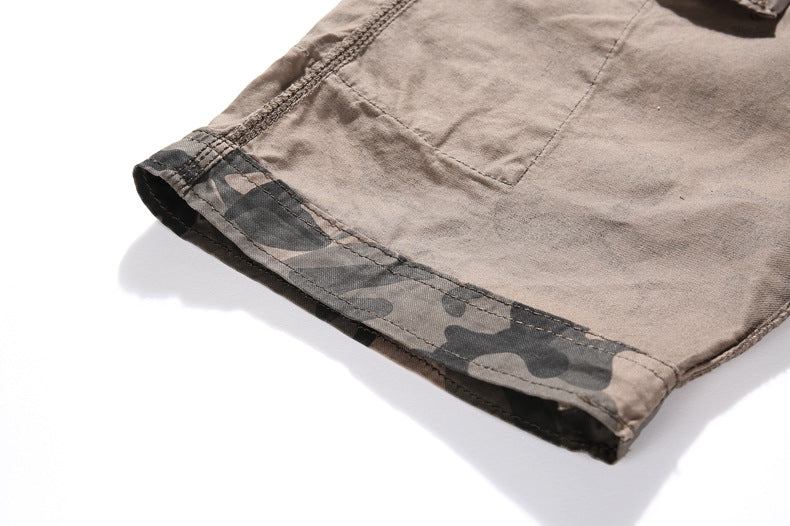 Camouflage Cargo Cotton Shorts