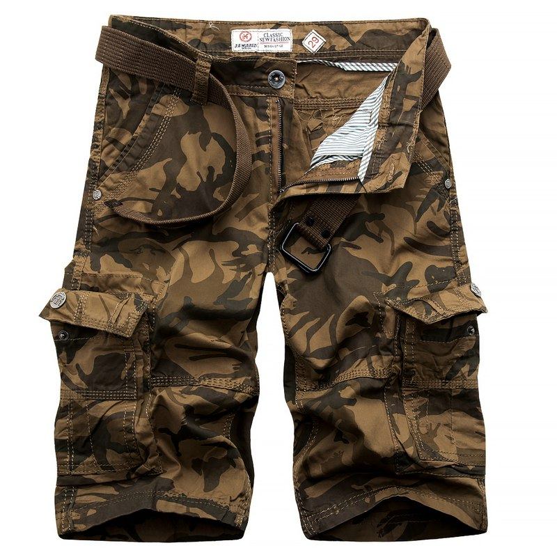 Camouflage Loose Cargo Shorts