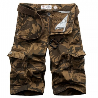 Camouflage Loose Cargo Shorts