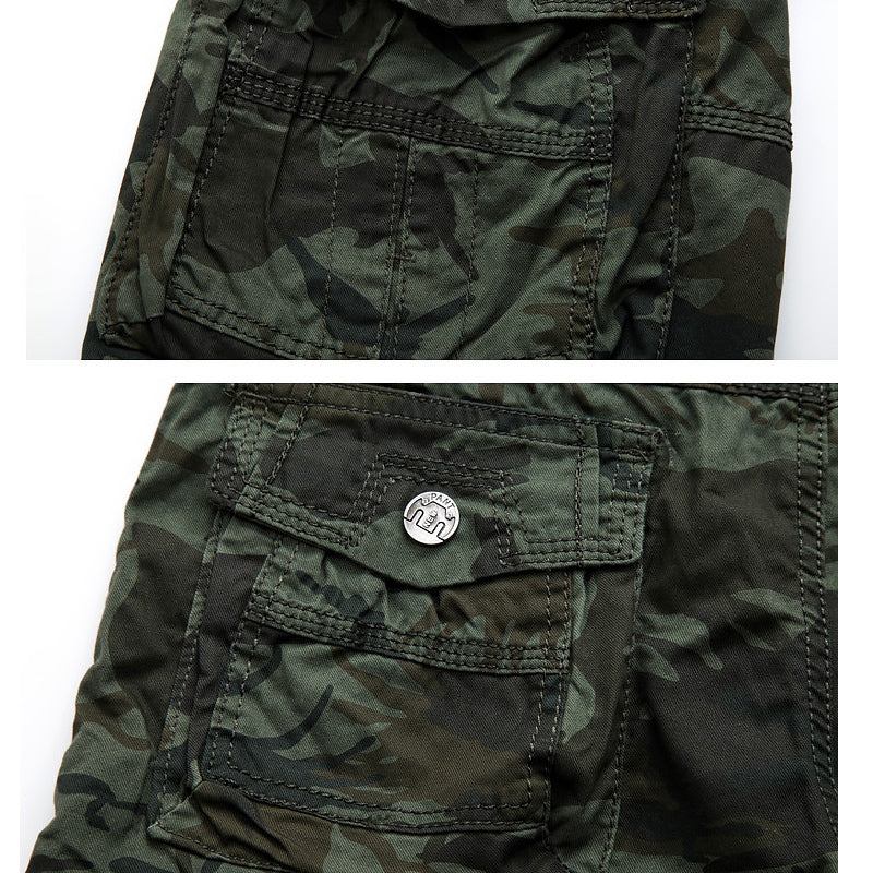 Camouflage Loose Cargo Shorts