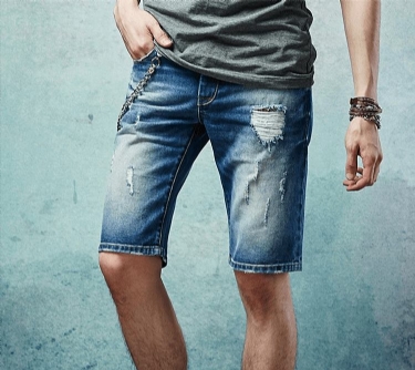 Casual Bukser Shorts Herre Jeans Short