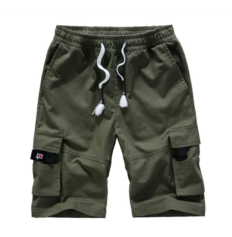 Casual Løse Bomulds Cargo Shorts