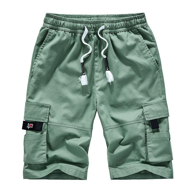 Casual Løse Bomulds Cargo Shorts