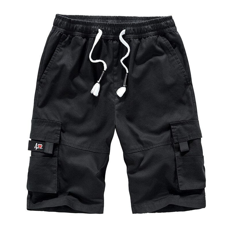 Casual Løse Bomulds Cargo Shorts