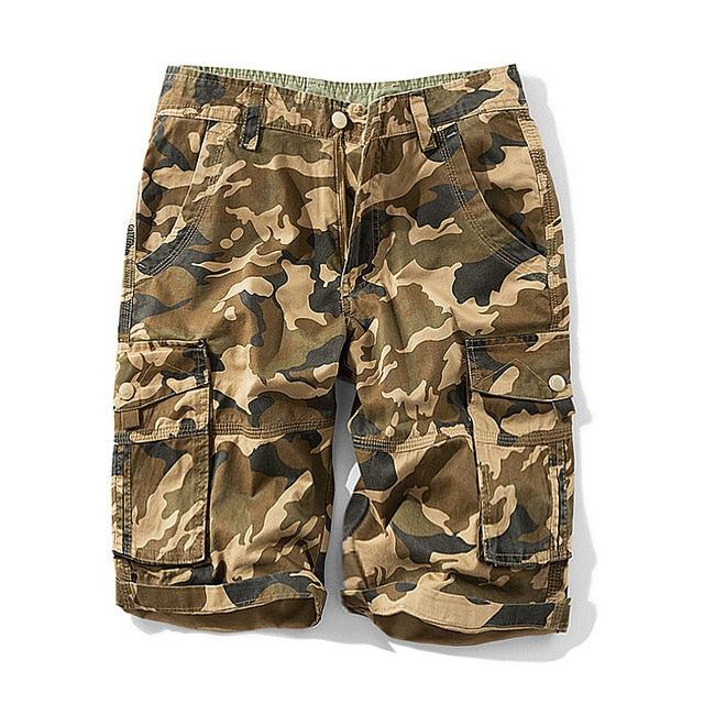 Herre Military Camouflage Cargo Shorts