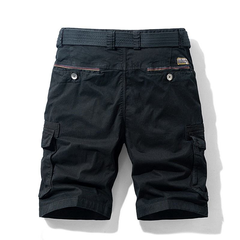 Herre Shorts Casual Cargo Military Short Med Flere Lommer