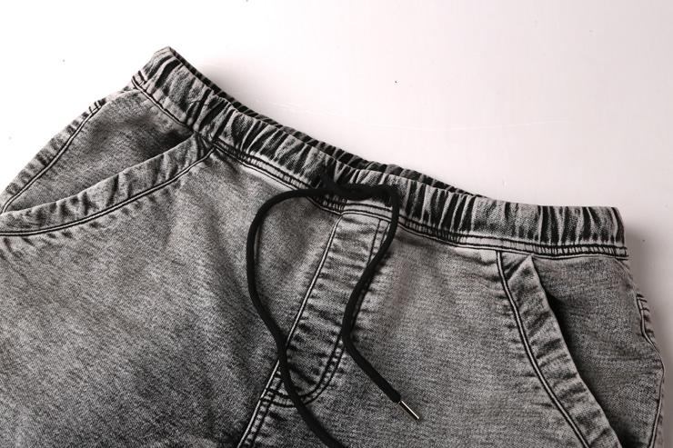 Herre Shorts Denimshorts Med Elastisk Talje