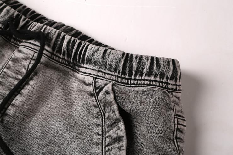 Herre Shorts Denimshorts Med Elastisk Talje