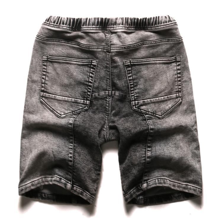 Herre Shorts Denimshorts Med Elastisk Talje