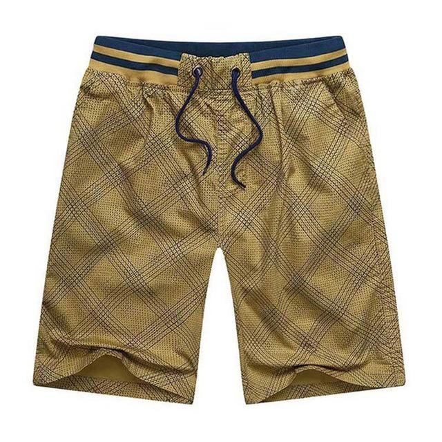 Herre Shorts Klassisk Design Bomuld Plaid