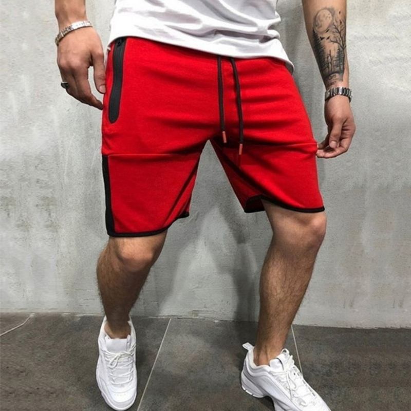 Herre Shorts Modekort Med Elastisk Talje