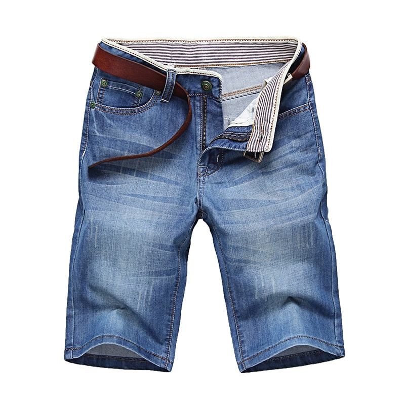 Herre Shorts Solide Denimshorts Til Mænd