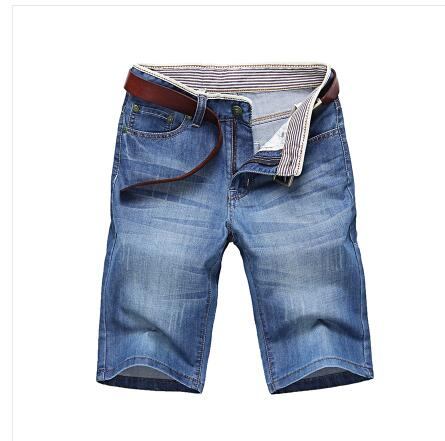 Herre Shorts Solide Denimshorts Til Mænd