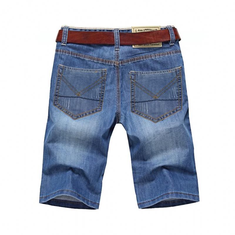 Herre Shorts Solide Denimshorts Til Mænd