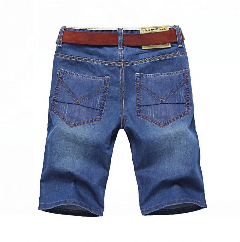 Herre Shorts Solide Denimshorts Til Mænd