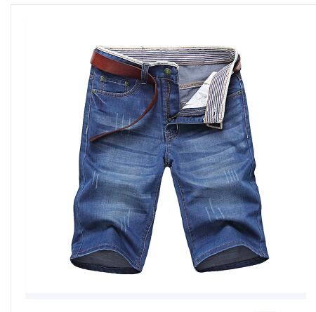 Herre Shorts Solide Denimshorts Til Mænd