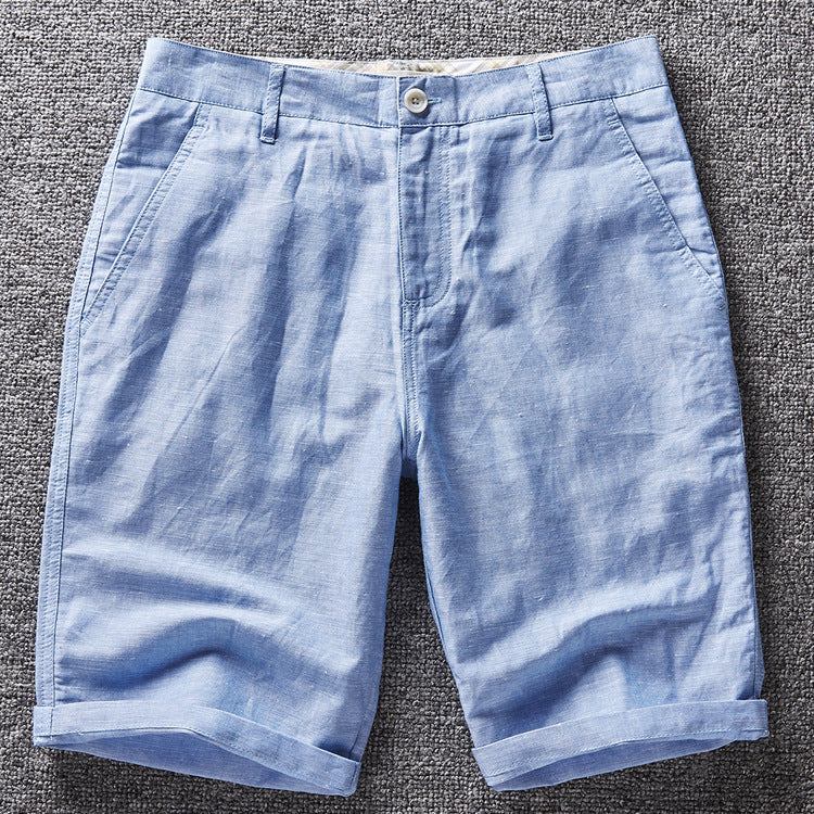 Herre Shorts Sommershorts I Hør