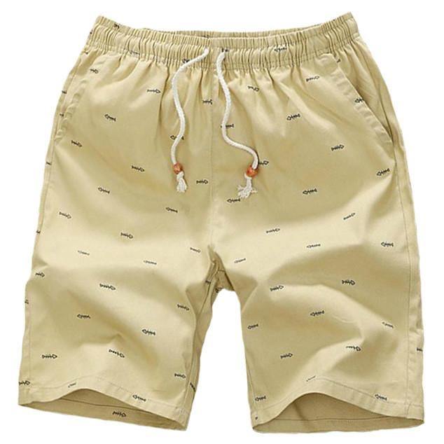 Herre Shorts Strandshorts Med Elastisk Talje