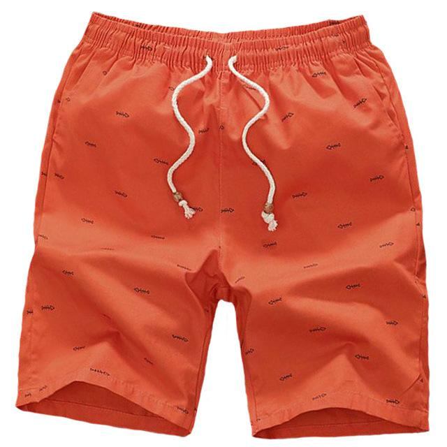 Herre Shorts Strandshorts Med Elastisk Talje