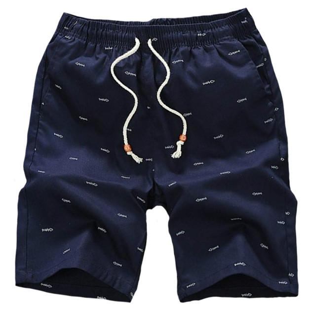 Herre Shorts Strandshorts Med Elastisk Talje