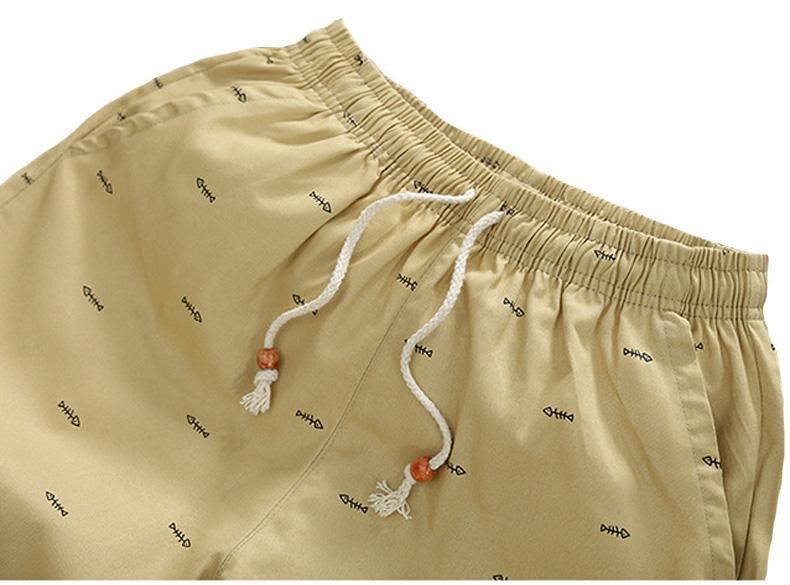 Herre Shorts Strandshorts Med Elastisk Talje