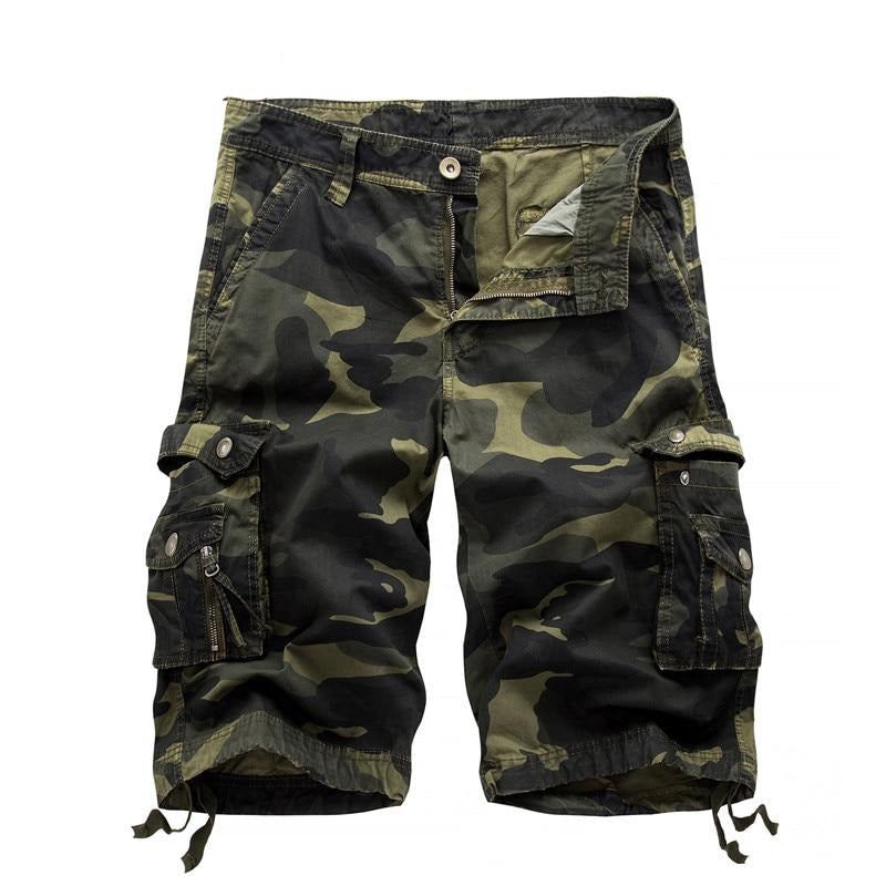 Militære Camo Cargo Shorts