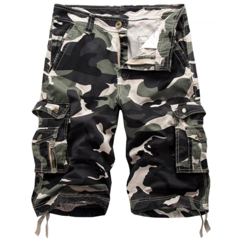 Militære Camo Cargo Shorts