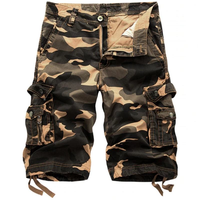 Militære Camo Cargo Shorts