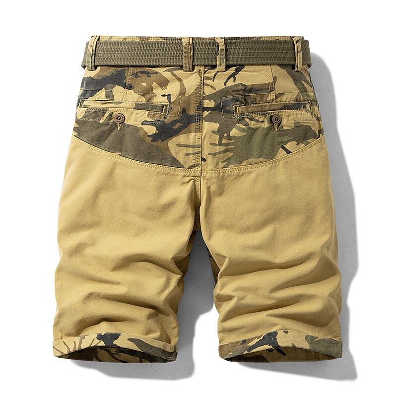 Shorts Herre Halv Camouflage Loose Cargo Short