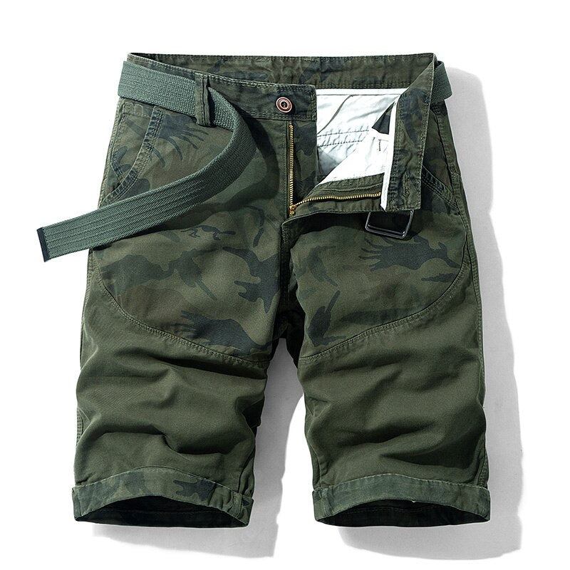 Shorts Herre Halv Camouflage Loose Cargo Short